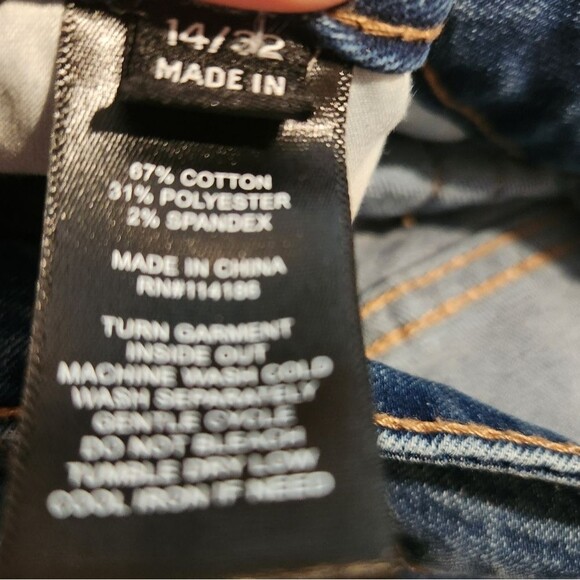 Frye Amari Wash Blue Jeans Women's Size 14 Cuffed Straight Leg Casual  Classic - Picture 7 of 7